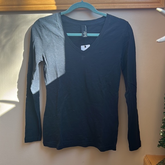 Bobi Cotton Tee Long-sleeve - Black - Picture 2 of 3